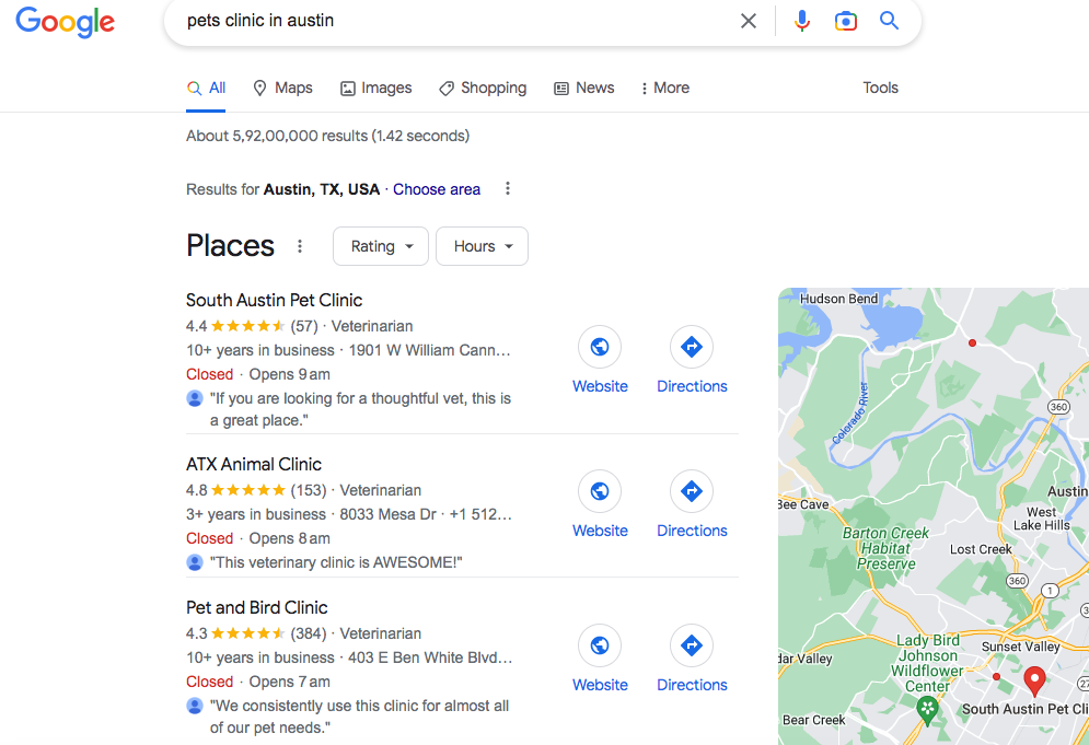 Google My Business Map Ranking in Austin