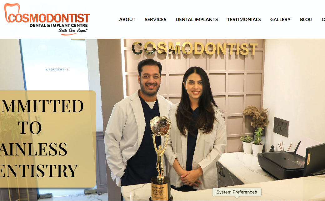 Website Design for Dental Clinic